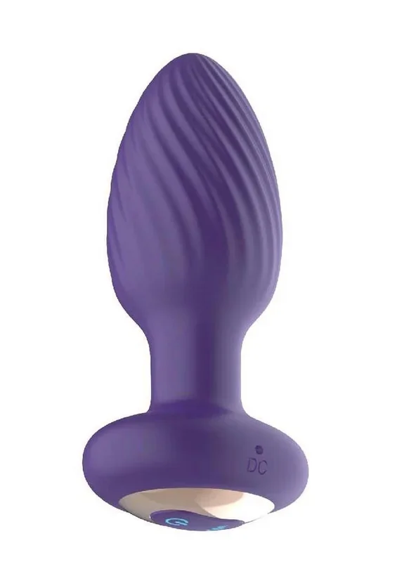 The Royal Rotating Anal Plug Rechargeable Silicone with Remote