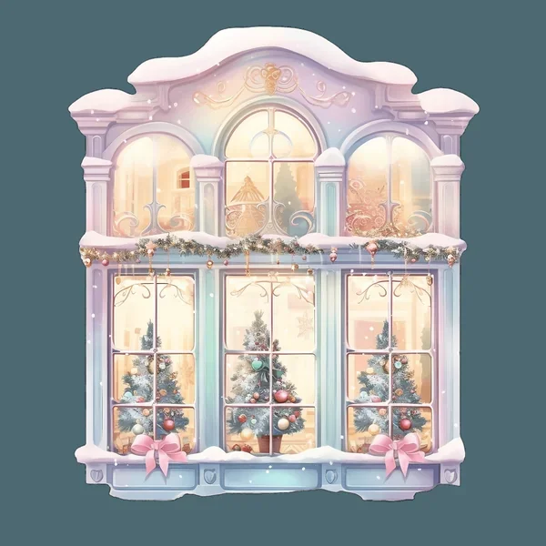 Three Trees in Pastel Windows DTF (direct-to-film) Transfer