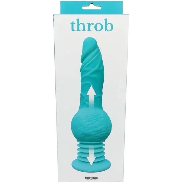 Throb Thrusting Dildo with Balls & Suction Cup – Ultimate Hands-Free Pleasure