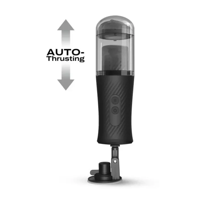 Thrust Blow Rechargeable Thrusting Vaginal Masturbator with Removeable Suction Cup