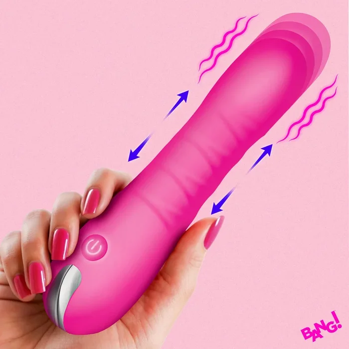 Thrusting Silicone Dildo