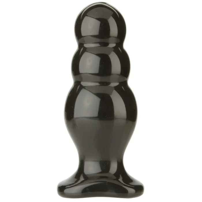 TitanMen Trainer Tool 4 Triple Ripple Butt Plug Black 5 Inch