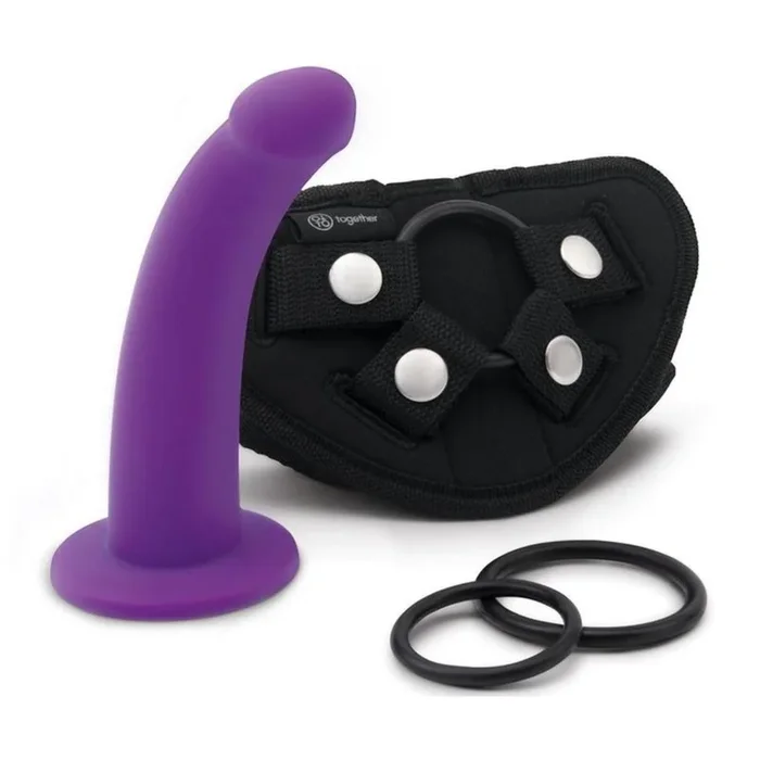 Together Toys TILT Vibrating 6.5 Inch Dildo and Harness Set