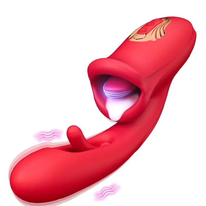 Tongue G-spot Vibrator With Clit Flapping