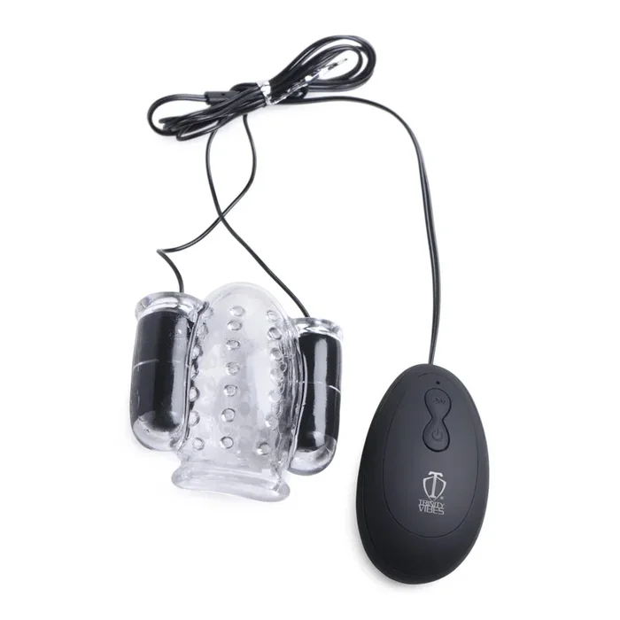 Trinity For Men 20X Deluxe Dual Vibrating Head Teaser Clear