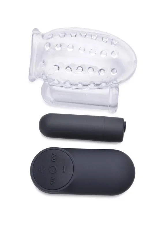 Trinity Vibes 28X Rechargeable Penis Head Teaser with Remote Control