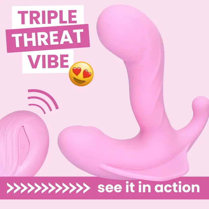 Triple Threat Wearable G-Spot Vibrator
