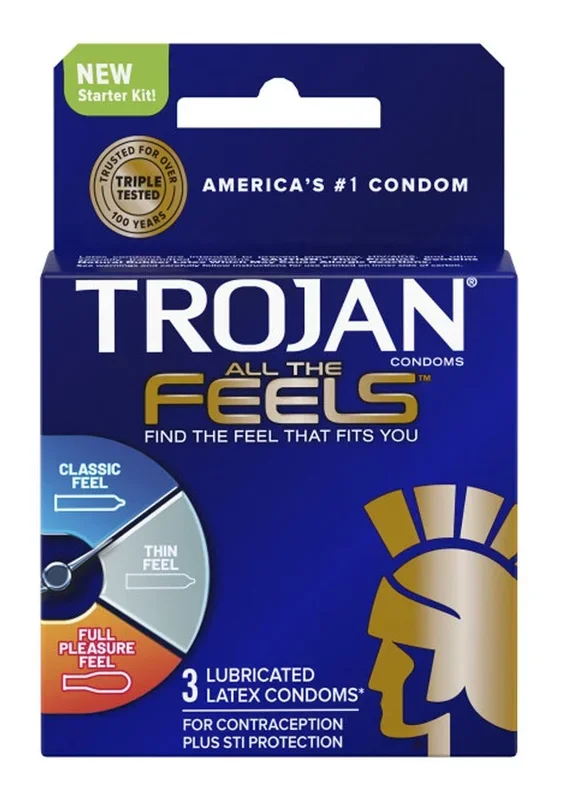 Trojan All The Feels Latex Lubricated Condoms