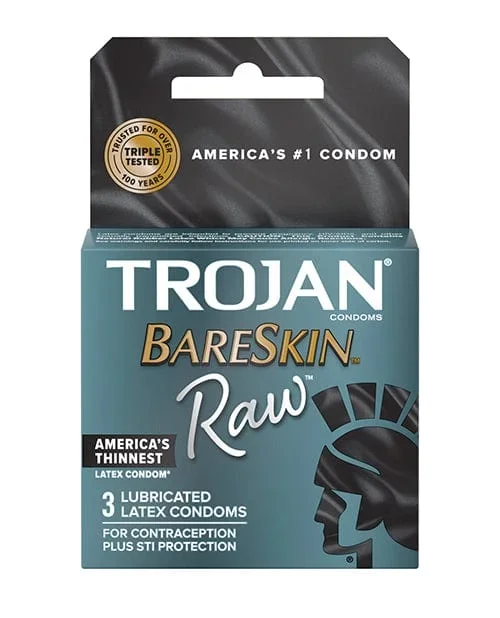 Trojan Bareskin Raw Condom – Pack Of 3