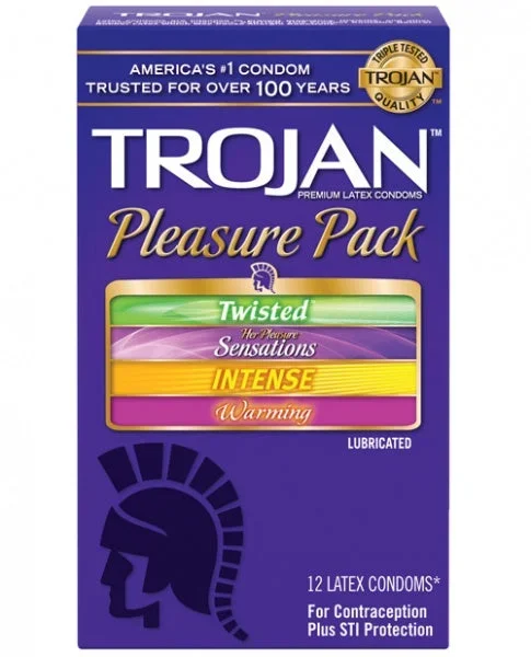 Trojan Pleasure Condoms – Asst. Box of 12