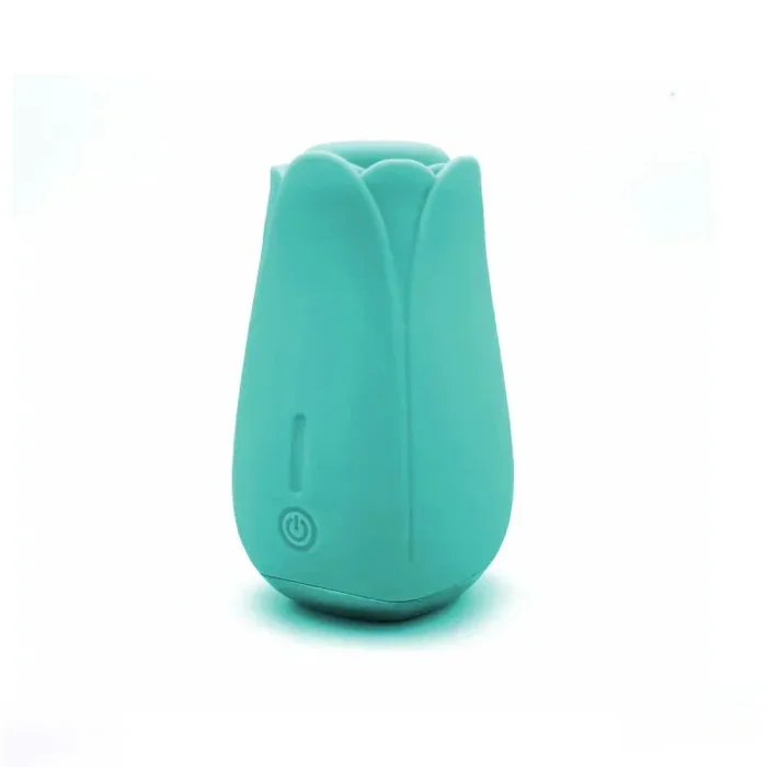 Tulip Pro 15-Function Suction Vibe With Wireless Charging – Teal Blue