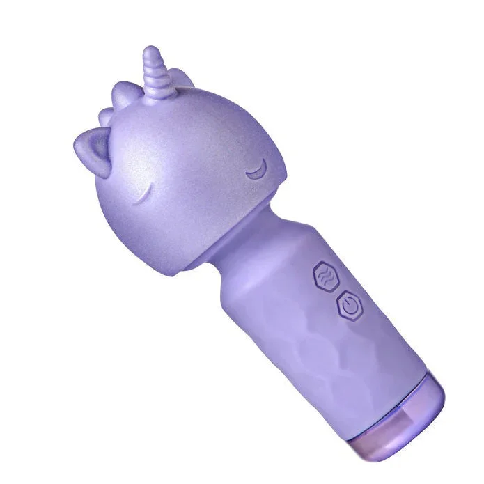 Unicorn Silicone Wand Massager Lavender with Vibration Modes