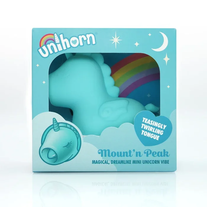 Unihorn – Mount’n Peak – Teal USB Rechargeable Flicking Stimulator