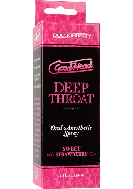Unlock Unforgettable Pleasure with GoodHead Throat Spray Strawberry (2 oz)
