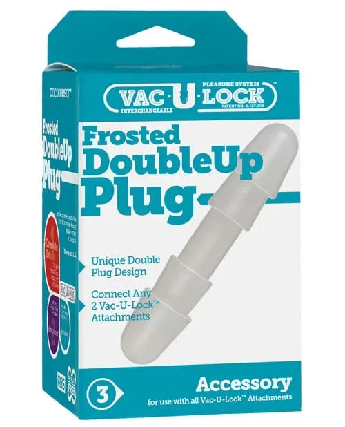 Vac-U-Lock Double Up Plug – White