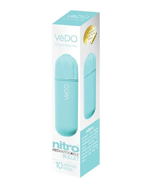 VeDO Nitro Rechargeable Bullet Vibrator in Turquoise
