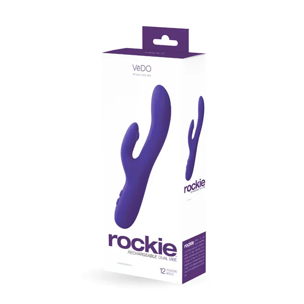 Vedo Rockie Dual Rechargeable Vibe Indigo Purple