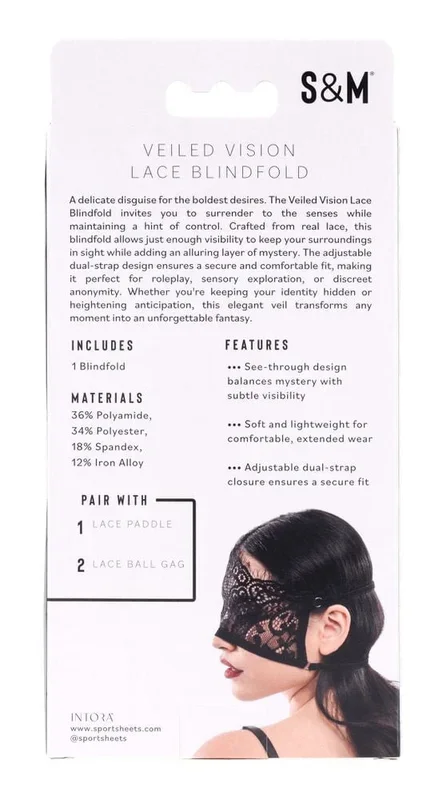 Veiled Vision Lace Blindfold Erotic Accessory for Sensual Play