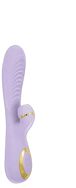 Vibes of New York Ribbed Suction Massager – Lavender