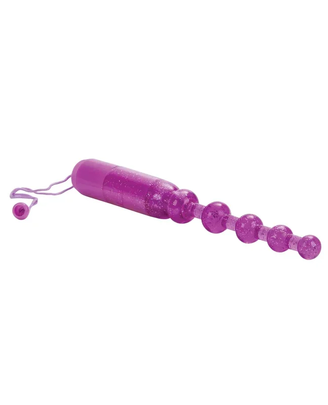 Vibrating Pleasure Beads Waterproof – Purple