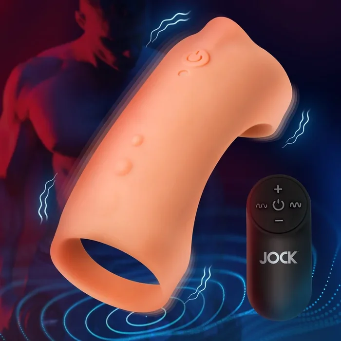Vibrating Silicone Penis Sleeve – Medium