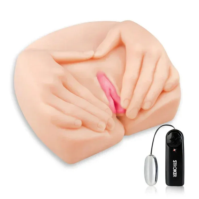 Vibrating Spread Open Pussy and Ass