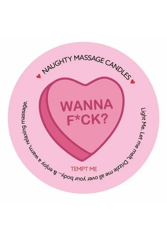 Wanna F*ck? 1 oz Mini Naughty Massage Candle