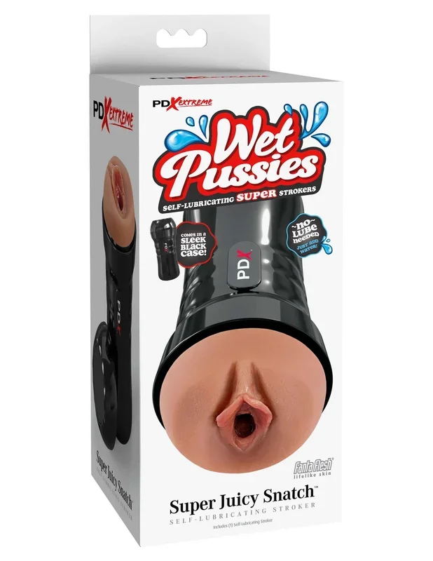 Wet Pussies – Super Juicy Snatch Self-Lubricating Stroker – Brown