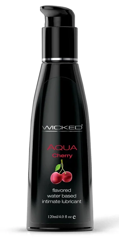 Wicked Aqua Cherry Water-Based Lubricant 4 Oz