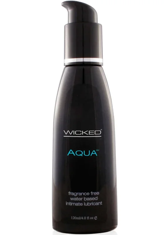 Wicked Aqua Unscented Lube 4 oz – Vegan, Hypoallergenic, and Paraben-Free