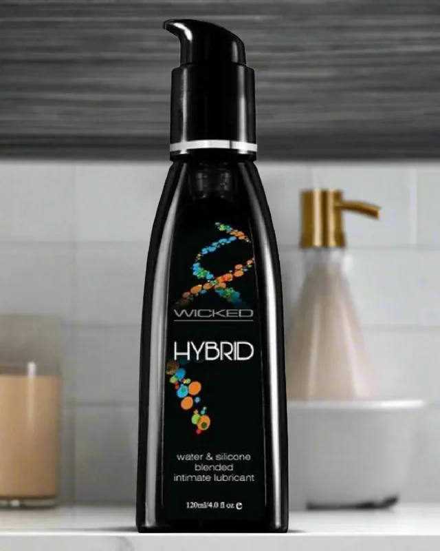Wicked Hybrid Silicone and Water Based Fragrance Free Personal Lubricant 4oz