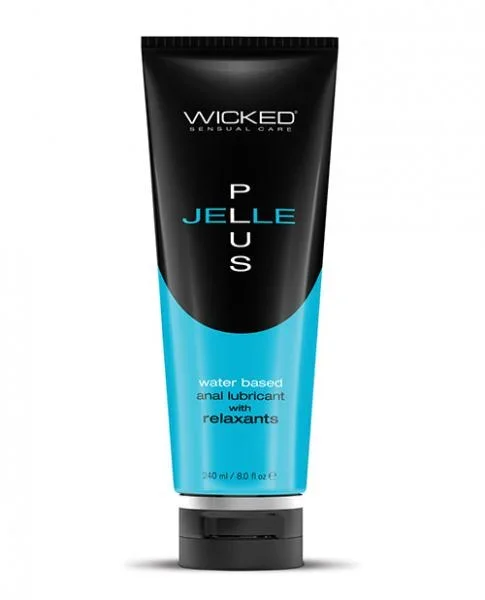 Wicked Jelle Plus Water Based Anal Lubricant with Relaxants – 8 oz