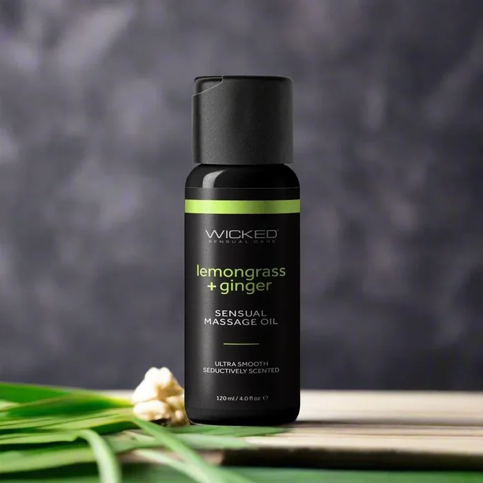 Wicked Lemongrass & Ginger Sensual Massage Oil 4 oz