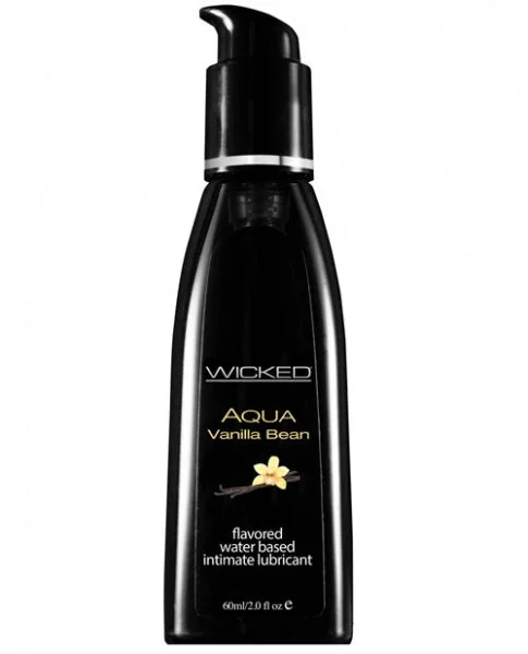 Wicked Sensual Care Aqua Waterbased Lubricant – 2 oz Vanilla Bean