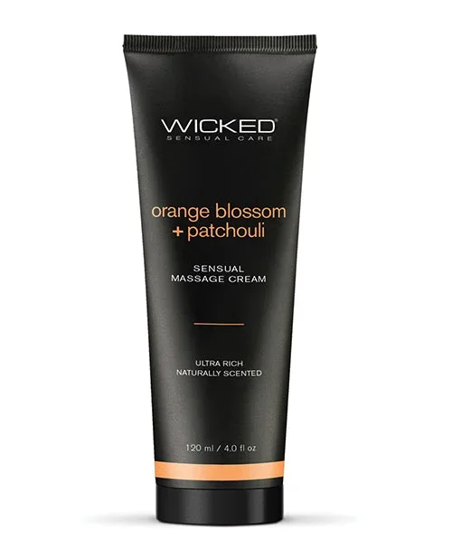 Wicked Sensual Care Orange Blossom & Patchouli Massage Cream – 4 oz
