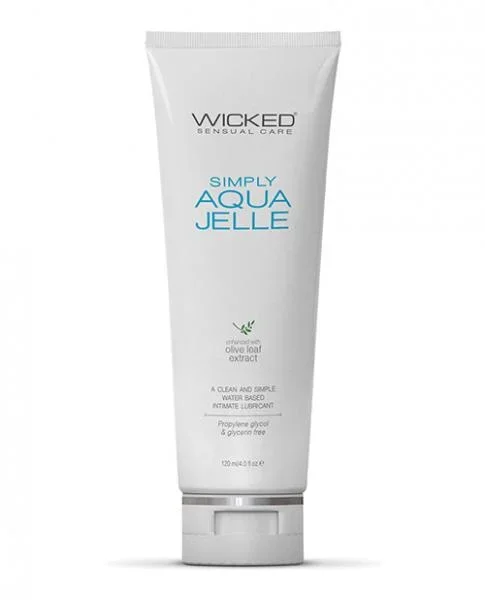 Wicked Sensual Care Simply Aqua Jelle Water Based Lubricant – 4 oz
