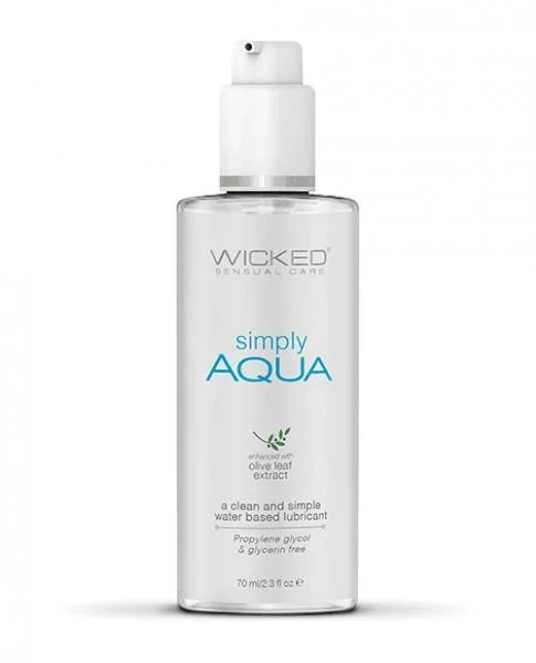 Wicked Sensual Care Simply Aqua Water Based Lubricant – 2.3 oz