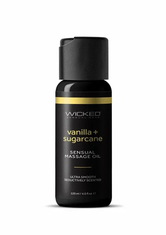 Wicked Sensual Massage Oil Vanilla Plus Sugarcane