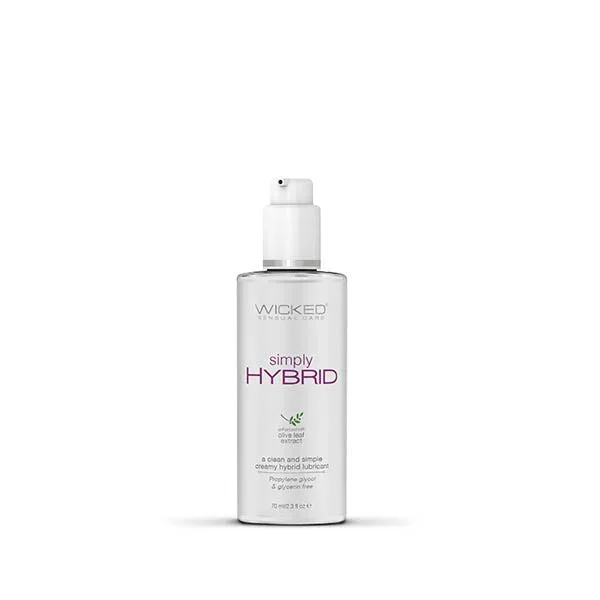 Wicked Simply Hybrid – Water & Silicone Blended Lubricant – 70 ml (2.3 oz) Bottle