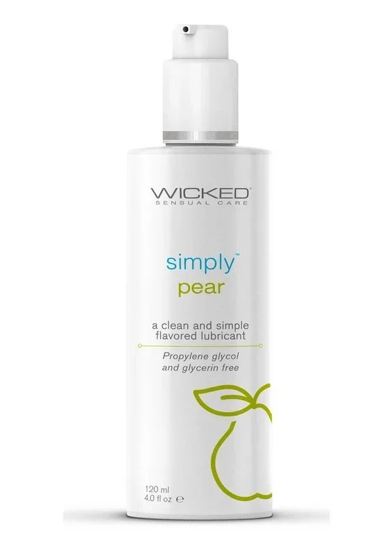 Wicked Simply Water Based Flavored Lubricant 4oz – Pear