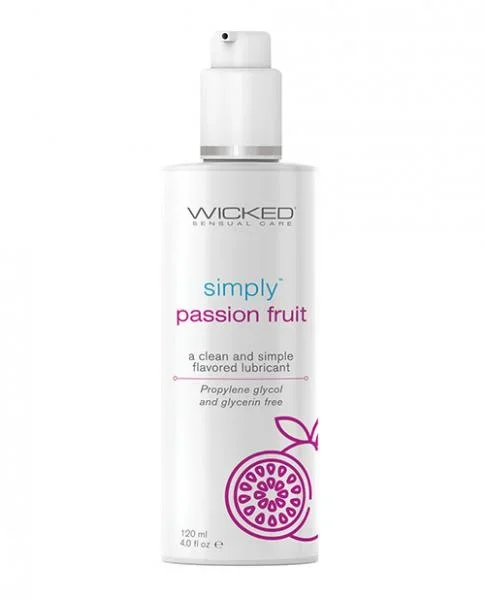 Wicked Simply Water Based Lubricant – 4 oz Passion Fruit