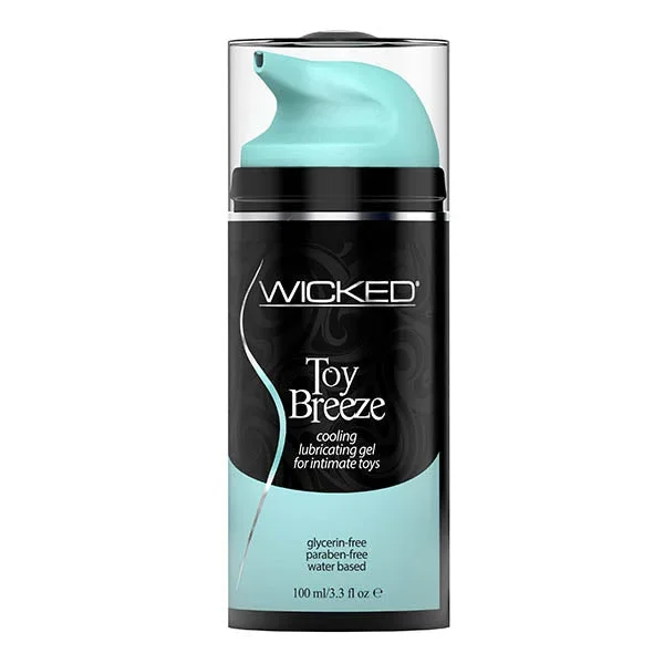 Wicked Toy Breeze Cooling Glycerin Free Water Based Lubricant 100ml 3.3 Ounce Bottle