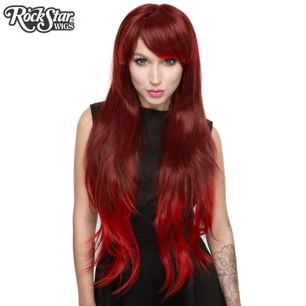 Wine Red Fade Wig – Ombre Alexa