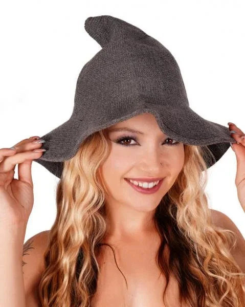 Witch Knit Hat – Grey