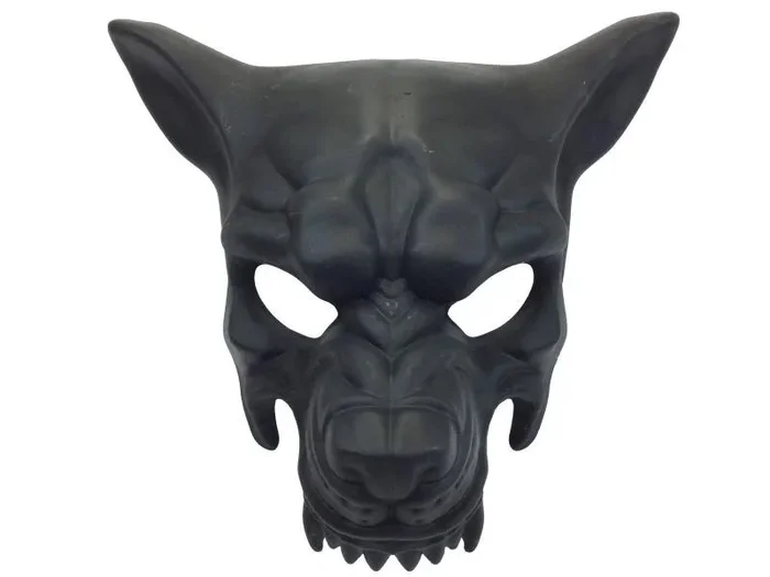 Wolf Mask – Black – One Size