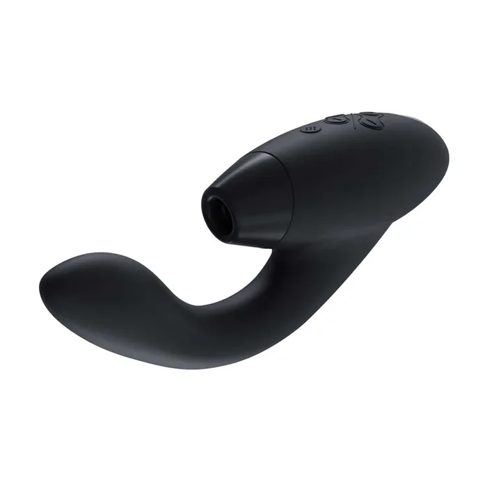 Womanizer Duo 24-function Rechargeable Silicone Dual G-Spot & Clitoral Stimulator with Smart Silence Black