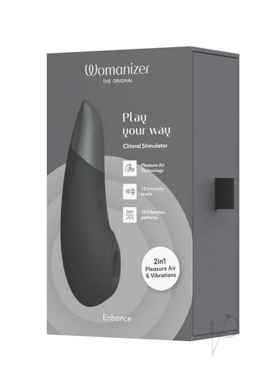 Womanizer Enhance Rechargeable Silicone Clitoral Stimulator – Black