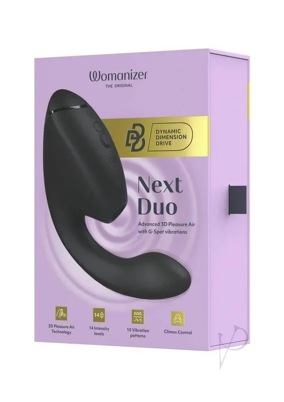 Womanizer Next Duo Dual G-Spot and Clitoral Stimulator Black