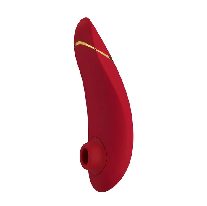 Womanizer Premium 15-function Rechargeable Sensual Stimulator with AutoPilot & Smart Silence Red And Gold