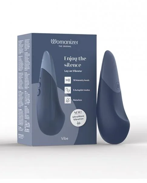 Womanizer Vibe Silent Stimulator – Dark Blue